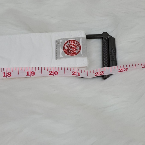 Armani Exchange white belt metal buckle - Picture 6 of 6